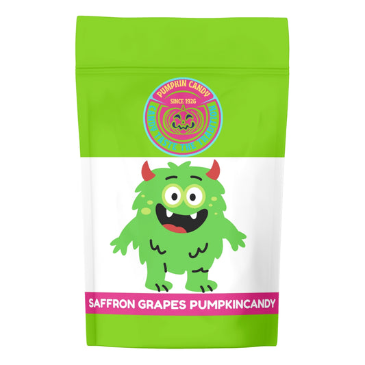 Saffron Grapes PumpkinCandy – Premium Agra Petha Infused with Kesar & Grape Flavor | Soft, Juicy & 100% Natural | No Preservatives | Perfect for Gifting & Festivals